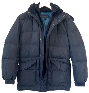 BANANA REPUBLIC Down Puffer Sz S Hooded Gorpcore Grunge Outdoor Y2K - Picture 1 of 17