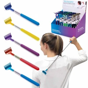 Rake Back Scratcher - Telescopic Metal Extends to 50cm Long **FREE DELIVERY** - Foto 1 di 24