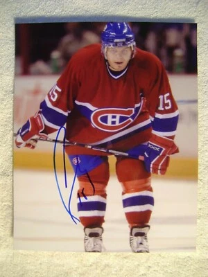 Foto autografiada de Sergei Samsonov 8x10 Montreal Canadiens Foto 1 de 3