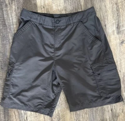 Pantalones Cortos REI Para Mujer Talla 6-8 Senderismo/Mochila Carga Bolsillo Nylon Gris •DESC Foto 1 de 4