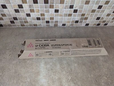 GENUINE RICOH SP C430A MAGENTA TONER CARTRIDGE CLP37A/LP137CA 821107 - Image 1 of 4