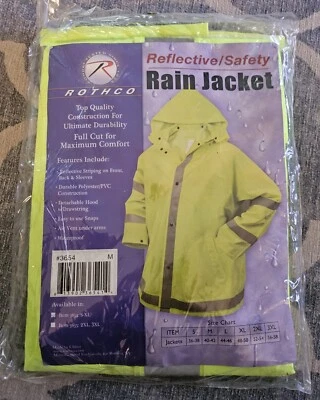 Chaqueta de lluvia de seguridad reflectante Rothco Foto 1 de 2