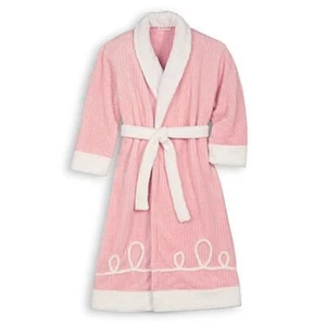 American Girl EMILY rosa Chenille Morgenmantel mit Gürtel für Mädchen Gr. M EUC nicht mehr produziert 2013 Rarität - Bild 1 von 8