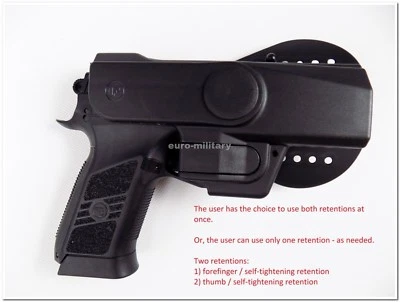 CZ 75 P-09 / DUTY Professional Service V2 Safety Modification Holster - PADDLE - Image 1 of 4