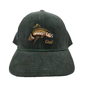 COAL 'The Wilderness Low' Dark Green Corduroy Fishing Hat Snapback Vintage - Picture 1 of 10