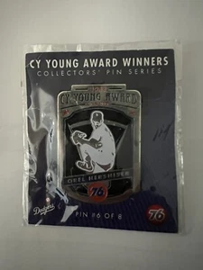 2015 Orel Hershiser Cy Young Award Winner Pin LA Dodgers Union 76 - Picture 1 of 2