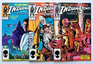 INDIANA JONES AND THE TEMPLE OF DOOM #1-3 (Mid-Grade), Complete, Marvel 1984
