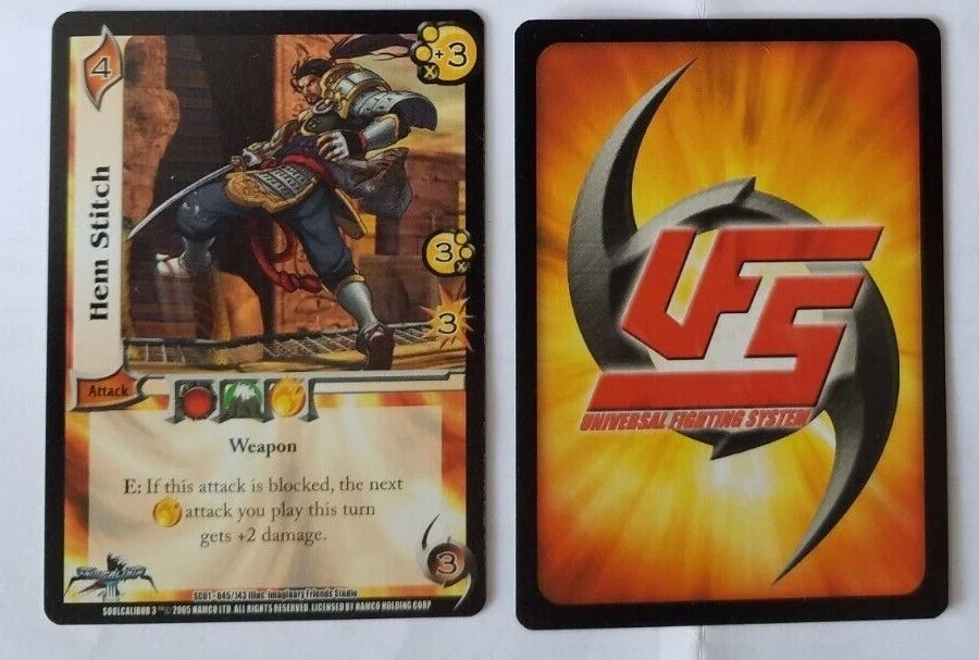 2005 UFS  HEM STITCH CARD UNIVERSAL FIGHTING SYSTEM CCG CARD  - Image 1 of 1
