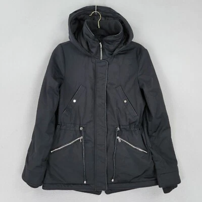 Chaqueta Zara Mujer Extra Pequeña Negra Trafaluc Prendas Exteriores Parka Informal Utilidad Foto 1 de 4