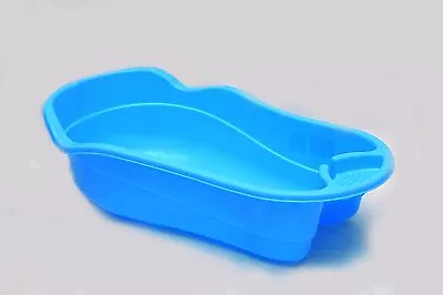 BLUE Large Plastic Large Baby Newborn Kids Deluxe Wash Bath Tub  • 12£