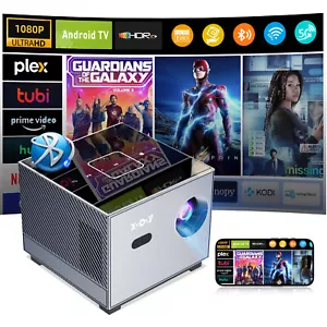4K Projector 10000LMS 1080P HD 5G WiFi Bluetooth Video Home Theater 200" Display - Picture 1 of 10