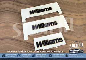 Renault Clio Williams Phase 2| 3 Autocollants Stickers Monogrammes Gabarits Pose - Imagen 1 de 4