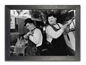 Laurel & Hardy klassische Komödie #5 Duo TV Stars Poster Hollywood Kino Foto - Bild 1 von 6