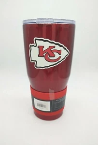 Kansas City Chiefs Tumbler Cup travel Mug stainless 30 oz red hot cold insulated - Picture 1 of 7