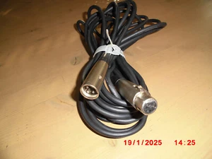 XLR XLR Mikrofonkabel Verlängerungskabel 6m schwarz, geprüfte Bühnenqualität - Bild 1 von 2