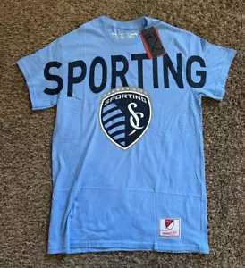 NEW Mitchell & Ness MLS Sporting Kansas City Women's Logo SS T-Shirt (Small) - Picture 1 of 1