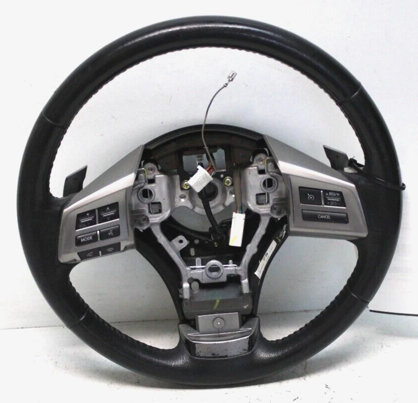 2012-14 SUBARU LEGACY OUTBACK VOLANTE CUERO PALETA OEM P/N 34312AJ06BVH Foto 1 de 4