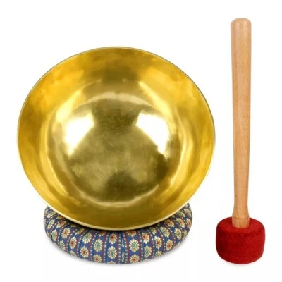 Tibetan Singing Bowl Set - Heart Chakra Healing Bowl 7" Meditation Vibration - Image 1 of 4