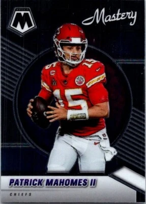 2021 Panini Mosaic PATRICK MAHOMES II Men Of Mastery Silver Kansas City Chiefs - Image 1 of 2