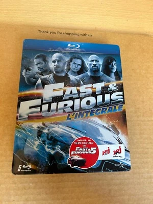 Fast & Furious 1-5 Blu Ray Steelbook / Steel Tin NEW & SEALED Rare Import - Image 1 of 4