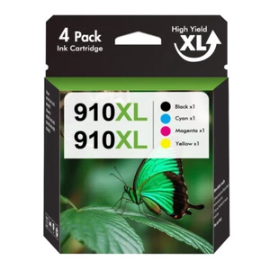4PACK 910XL Ink Combo z chipem do HP OfficeJet Pro 8010 8015 8020 8022 8025 8028 - Zdjęcie 1 z 6