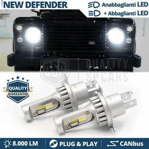 Kit Luci LED H4 Per NEW DEFENDER Fari ANABBAGLANTI + ABBAGLIANTI CANbus 6500K - Foto 1 di 10