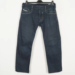 DIESEL TIMMEN Men Jeans Size W34 L28 Regular Fit Straight Blue Dark Wash - Picture 1 of 10