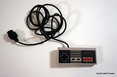 Original Nintendo Brand NES Controller OEM Official CLEANED + TESTED NES-004 - Image 1 of 4