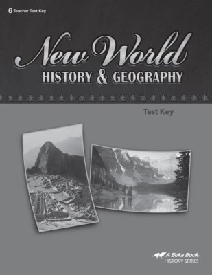 Abeka New World History and Geography Test Key Fourth Edition - Sixth Grade - Image 1 of 4