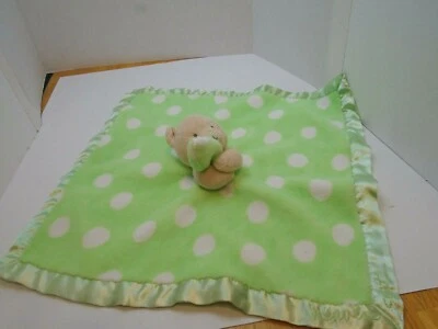 Manta de seguridad verde para bebé MESSAGES FROM THE HEART BEAR LOVEY 2008 Foto 1 de 4