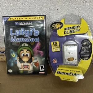 Luigi's Mansion Nintendo Gamecube Videospiel Hülle und Beilagen + Speicherkarte Neu in OVP - Bild 1 von 9