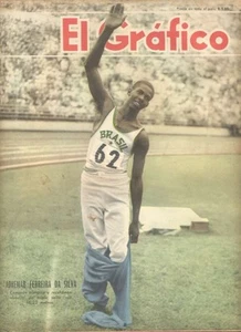 El Grafico Magazine A Ferreira Da Silva Jumper Olympics Cover 1952 - Picture 1 of 1