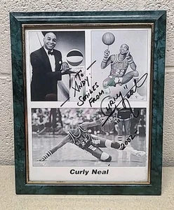CURLEY NEAL - HARLEM GLOBETROTTERS SIGNED AUTOGRAPHED 8X10 BASKETBALL PHOTO - Picture 1 of 6