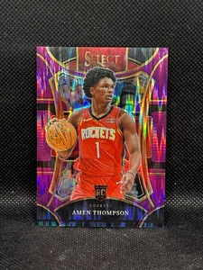 2023-24 Select Mezzanine Amen Thompson #322 Purple Flash Prizm/175 Rookie RC - Imagen 1 de 2