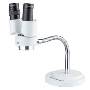 AmScope SE508 Series 8X Binocular Stereo Microscope on Rotatable Gooseneck Arm - Picture 1 of 6