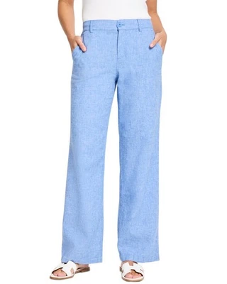 Nic+Zoe Eliot女式亚麻混纺阔腿裤 — 第 1/3 张图片