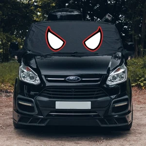 Ford Transit Custom Window Screen Cover Black Out Blind Curtain Spider Man Eyes - Picture 1 of 6