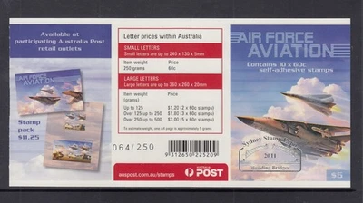 Folleto de la Fuerza Aérea de Aviación de Australia 2011, sobreimpreso Sydney Expo Foto 1 de 2