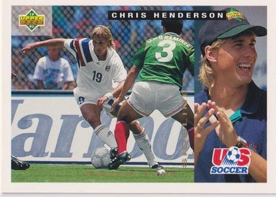 Copa Mundial Upper Deck 1993 vista previa (inglés/español) #151 Chris Henderson Foto 1 de 2