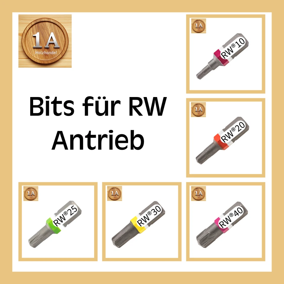 Würth RW®  Bit 1/4 Zoll x 25mm Bits RW®  Antrieb für  ASSY Schrauben 061470 - Bild 1 von 1