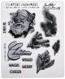 CMS322 Tim Holtz Cling Stempel 7"X8,5" - Weihnachten - Bild 1 von 1