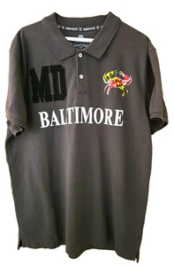 Robin Ruth Grey Polo Rugby Grey Shirt Embroidered Baltimore MD Size XLarge - Picture 1 of 7