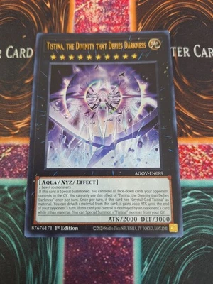 Yu-Gi-Oh! Tristina, The Divinity That Defies Darkness AGOV-EN089 Ultra 1st Ed NM - Image 1 of 4