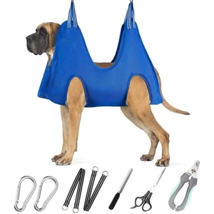 Pet Grooming Hammock for XXL Large Dogs with Nail Clippers/Nail Trimmers/Groo... - Picture 1 of 7