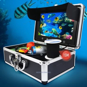 Underwater 15M/49.21 ft Fish Finder Sea/Ice Fishing Camera 1000TVL 10" Monitor - Picture 1 of 9