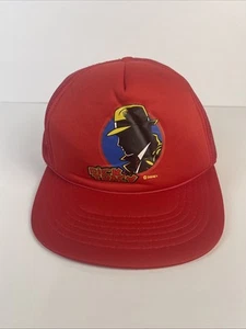 Vintage Dick Tracy Trucker Hat Movie Promo Walt Disney Snapback Cap Mesh Red 90s - Picture 1 of 7