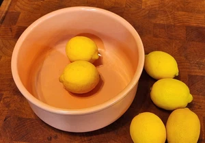 Vintage Waechtersbach 9" große Schüssel LACHS Keramik flacher Boden Servieren Salat Spanien - Bild 1 von 11