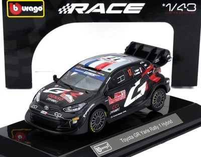 MODELLINO AUTO STATICO BURAGO TOYOTA YARIS GR RALLY WRC 2024 OGIER SCALA 1/43 - Immagine 1 di 4