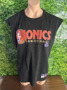 Seattle Supersonics #1 Shammond Williams Worn Shooting Shirt Champion Size XL - Picture 1 of 6