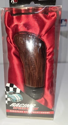 Perilla de cambio de madera estilo europeo Racing Speed Shop No. 34-1240 NOS con Adaptadores Hombre Foto 1 de 4